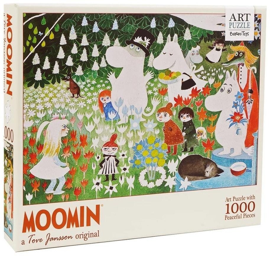 Puzzle 1000 Artystyczne Muminki Kwiatowy Ogród