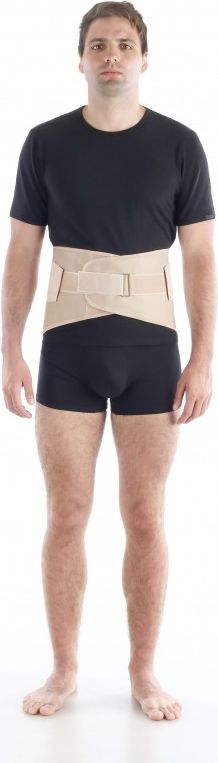 TOROS-GROUP Pas podtrzymujący sztywny czarny rozmiar 4 (213)