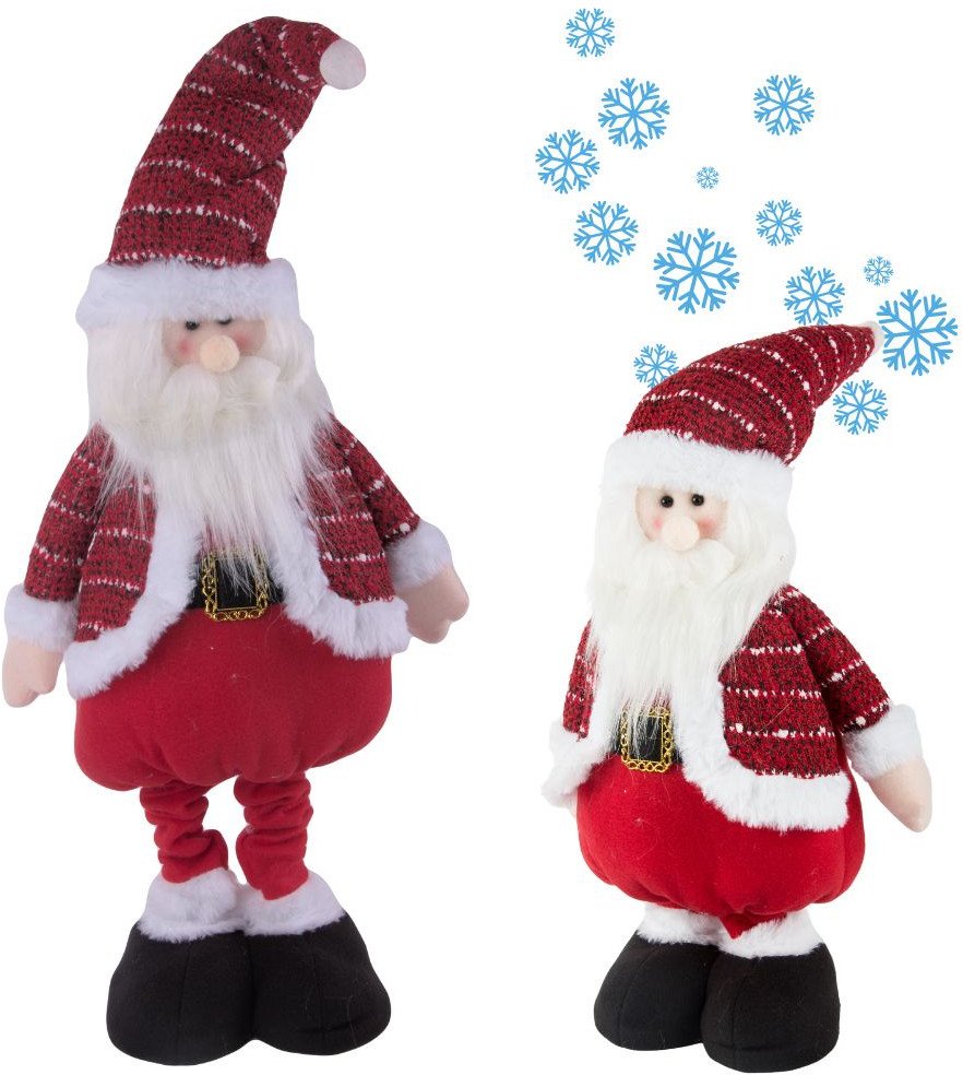 Mikołaj skrzat krasnal świąteczny teleskopowe reguowane nogi 60cm