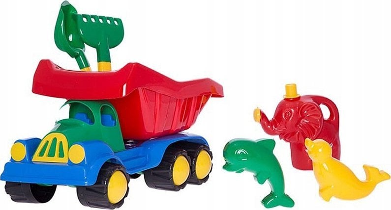 Teka Samochód duży z dodatkami do piasku i konewk±