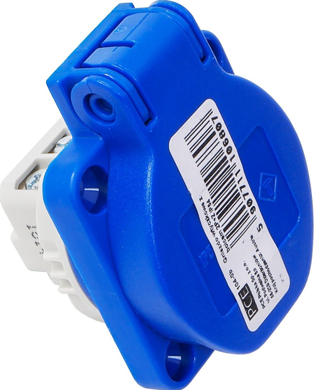 PCE Gniazdo tablicowe 16A 2P+Z niebieskie 104-0b PCE