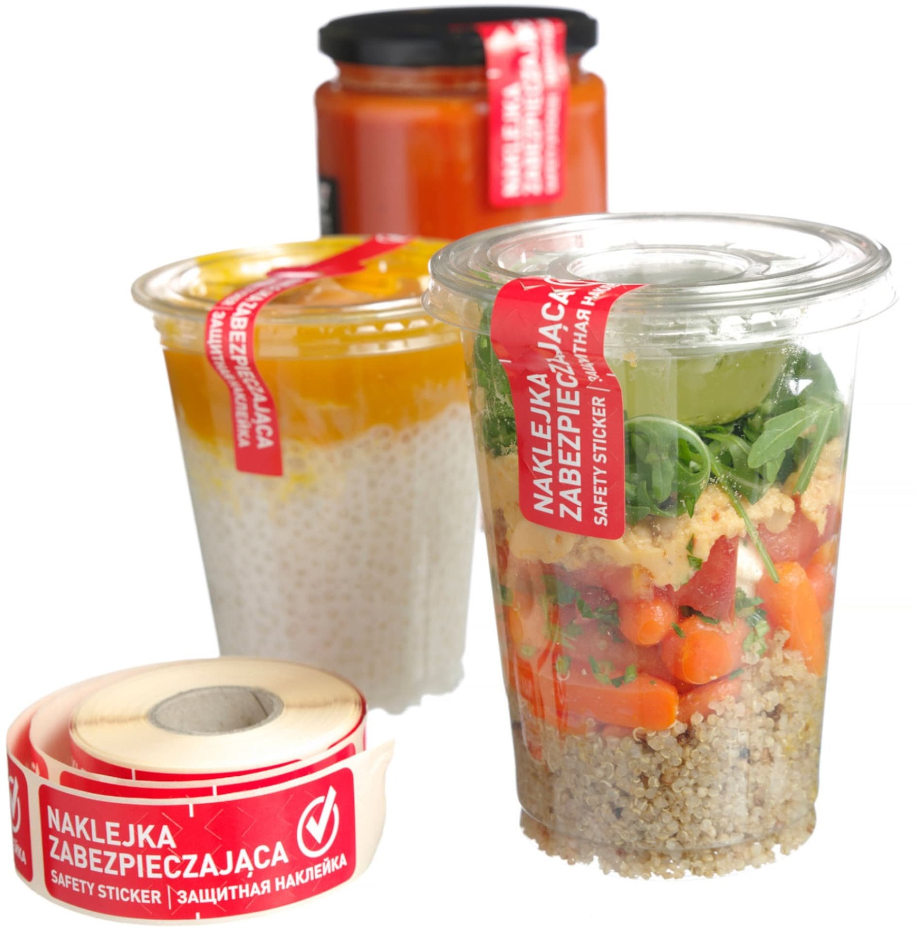 Plomba zabezpieczająca opakowania i pojemniki 2 x 250 szt. - Hendi 850213