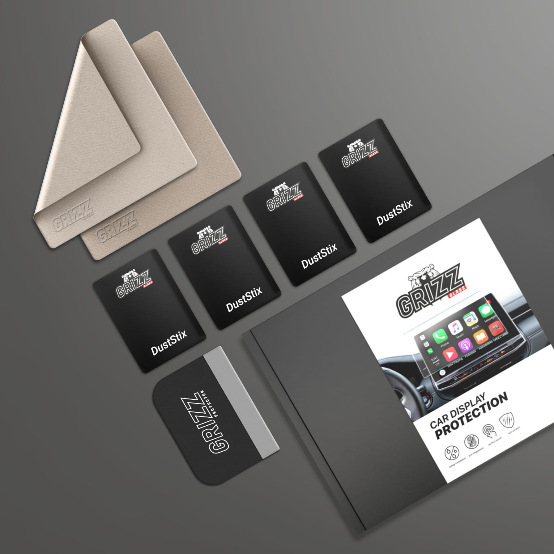 Folia ceramiczna GrizzGlass CarDisplay Protection do Abarth 500e 12,3" (2023-2025)