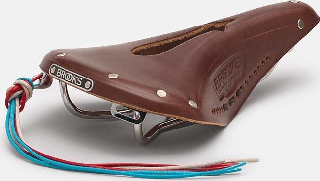 Brooks Siodełko BROOKS B17 NARROW CARVED, Brown, Steel Rail, Waga 510g, Linia Leather (NEW)