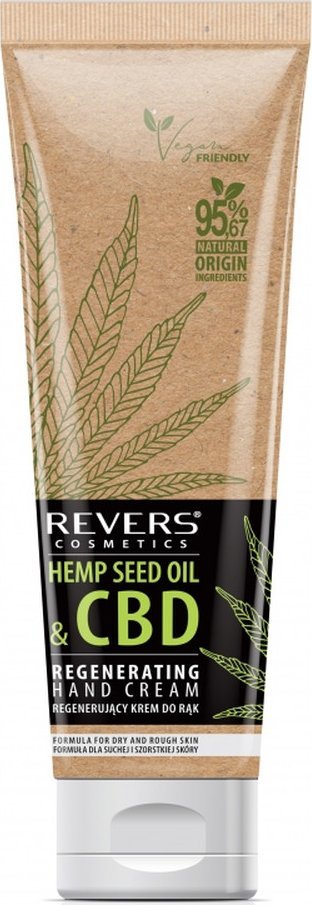 Revers Regenerujący krem do rąk z naturalnym olejem konopnym z CBD 100ml