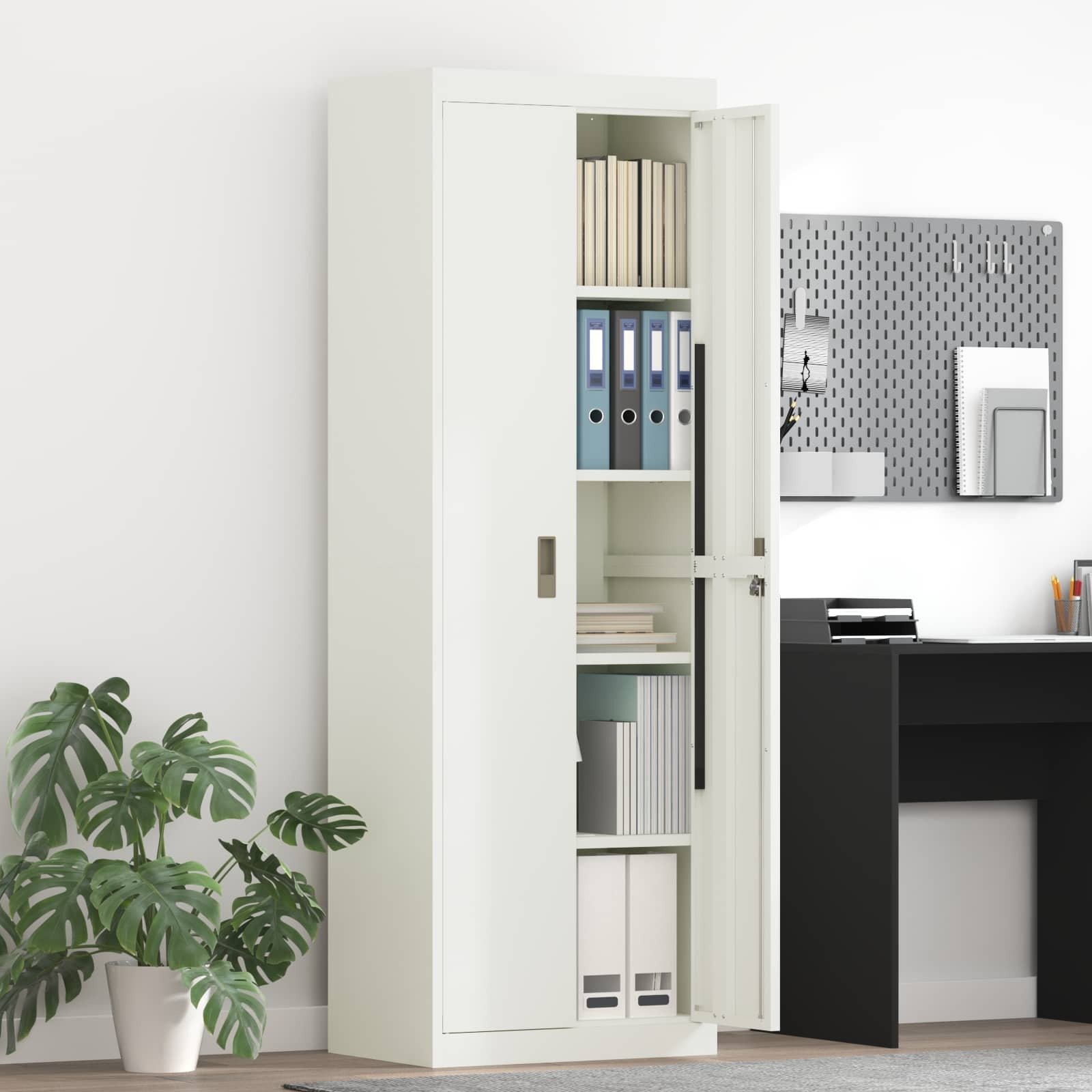 vidaXL Storage Cabinet 2 pcs Biały 60 x 40 x 180 cm
