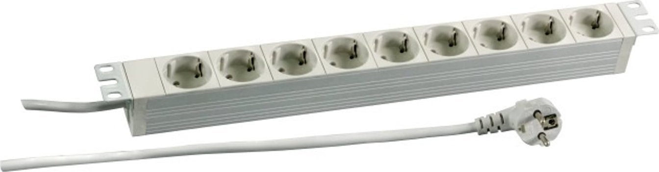 EFB EFB 19" 1HE Steckdosenleiste 9 x CEE 7/3,RAL7035