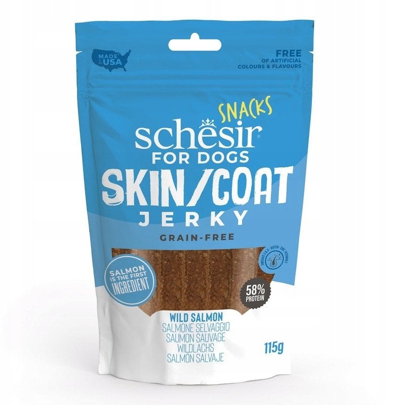 Skin/Coat, przysmak, dla ps�w, �oso� suszony, 115 g, saszetka