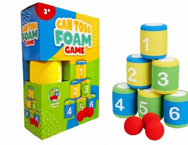 Gra zręcznościowa rzut do celu Miękkie puszki do strącania 9el