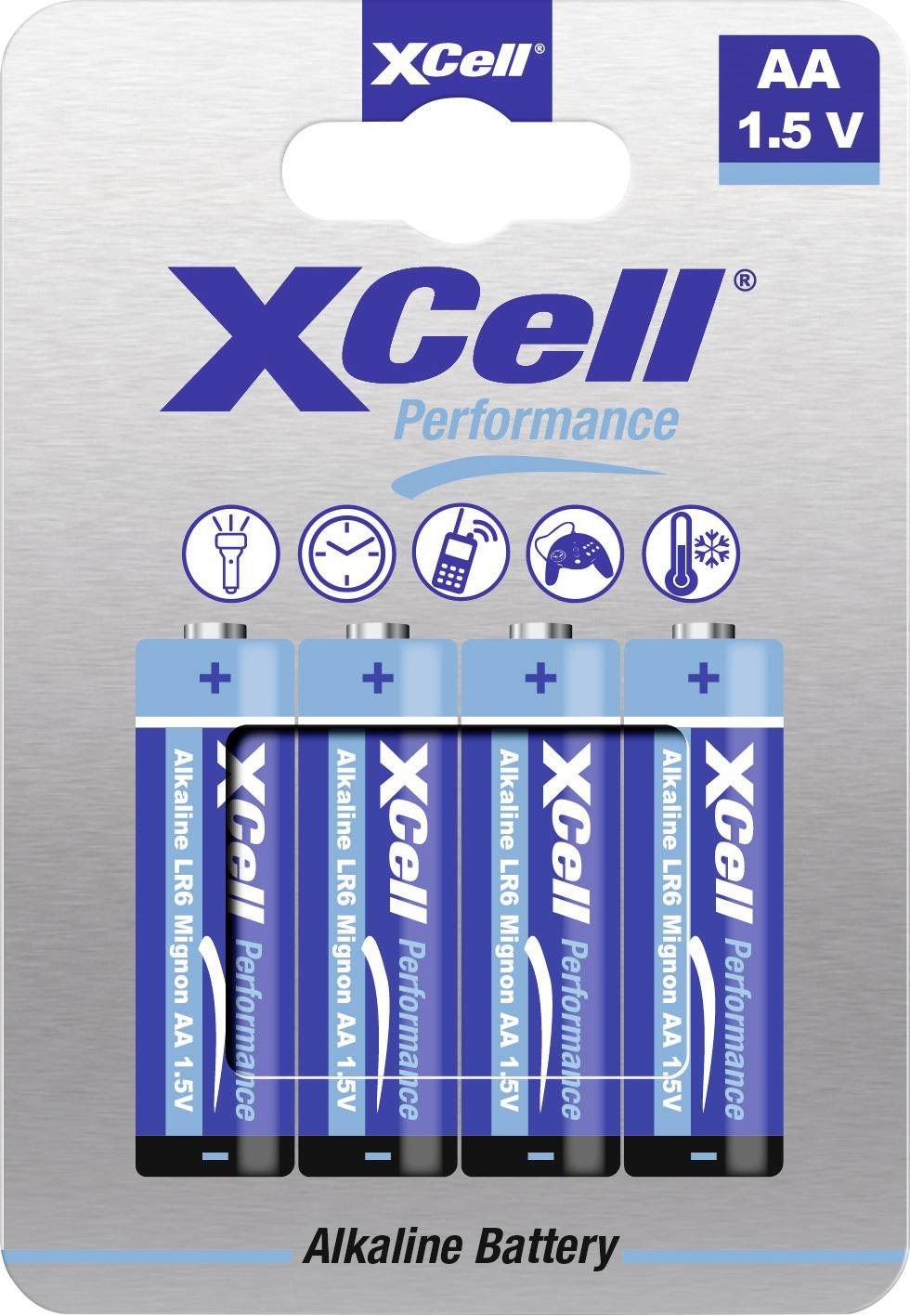 XCell Bateria Performance Alkaline LR6 Mignon AA 4 szt.