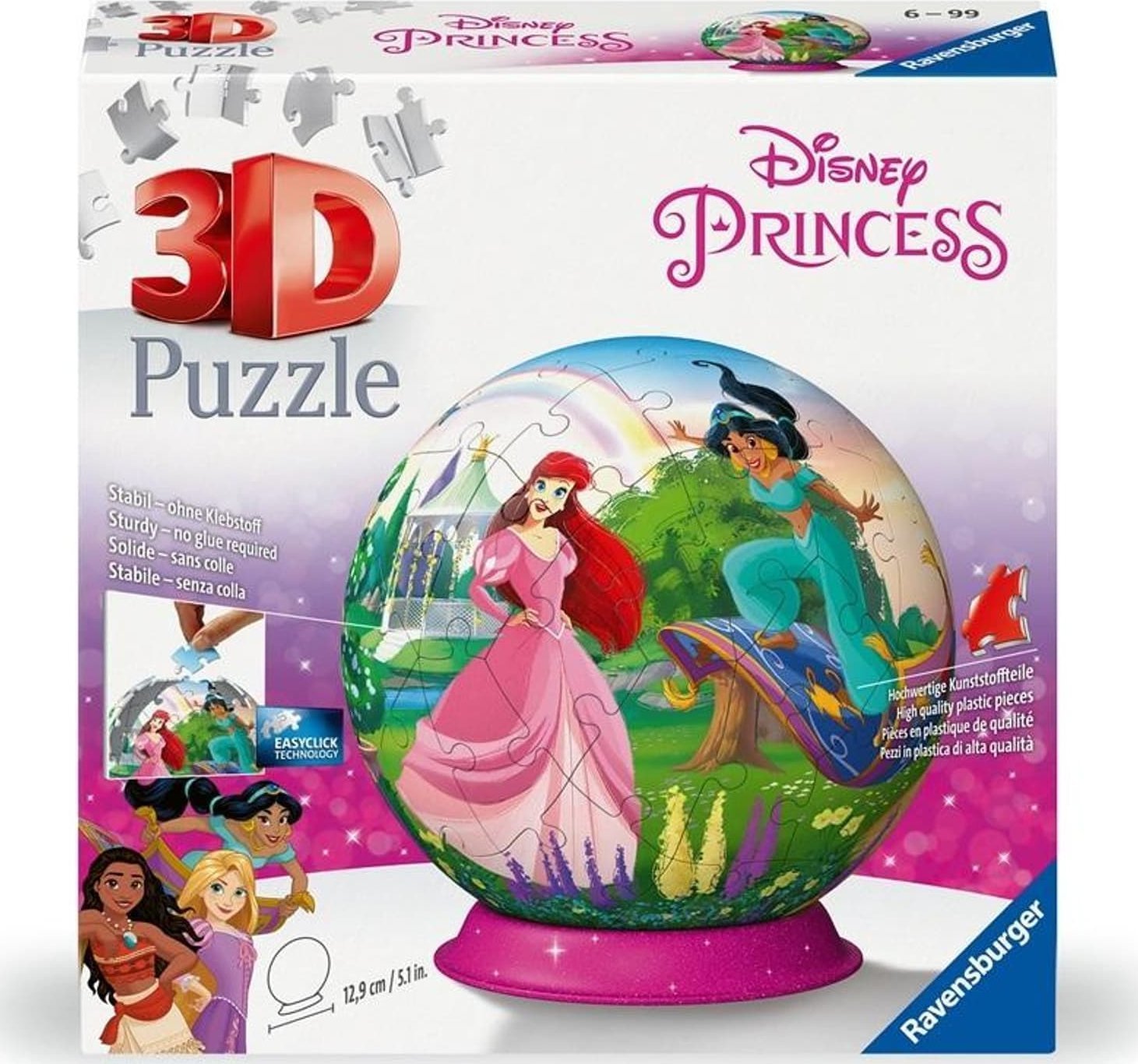 Ravensburger Puzzle 3D Kula: Księżniczki Disney'a