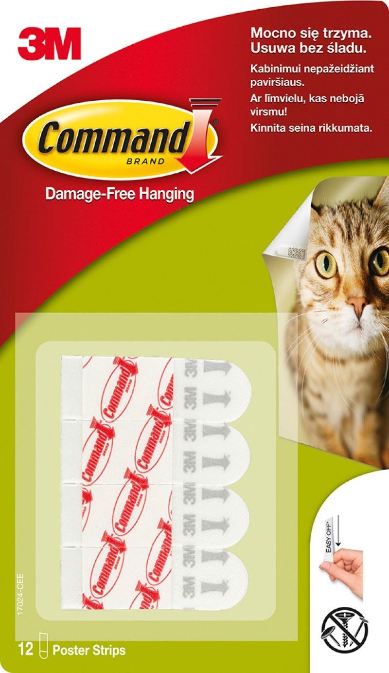 COMMAND Paski wymienne do haczyków wielokrotnego użytku 12 szt.