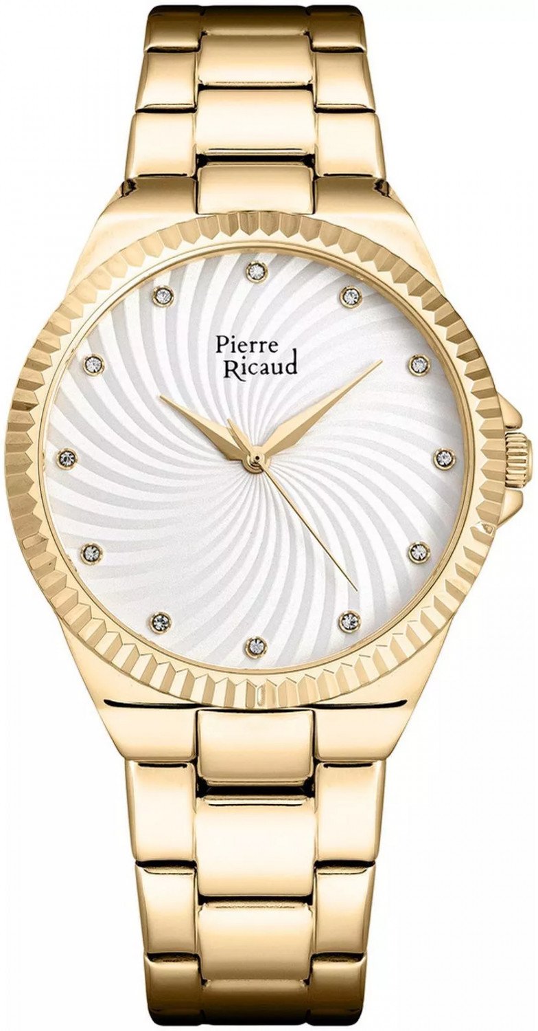 Zegarek damski Pierre Ricaud P22073.1113Q CYRKONIE złoty