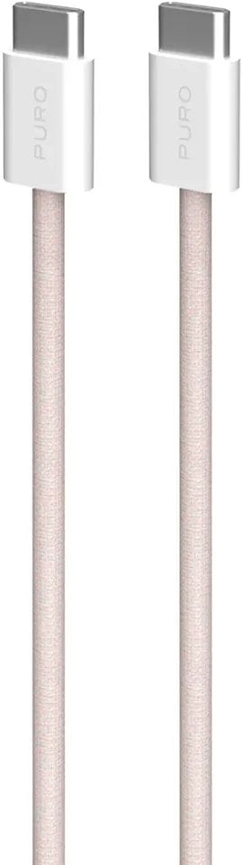 Kabel USB Puro USB-C - USB-C 1.5 m Różowy (PUCCCFABK415MTROSE)