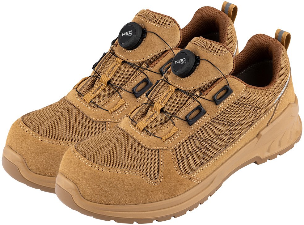 Półbuty robocze S1 SR FO, linkowe wiązanie z pokrętłem, rozmiar 47