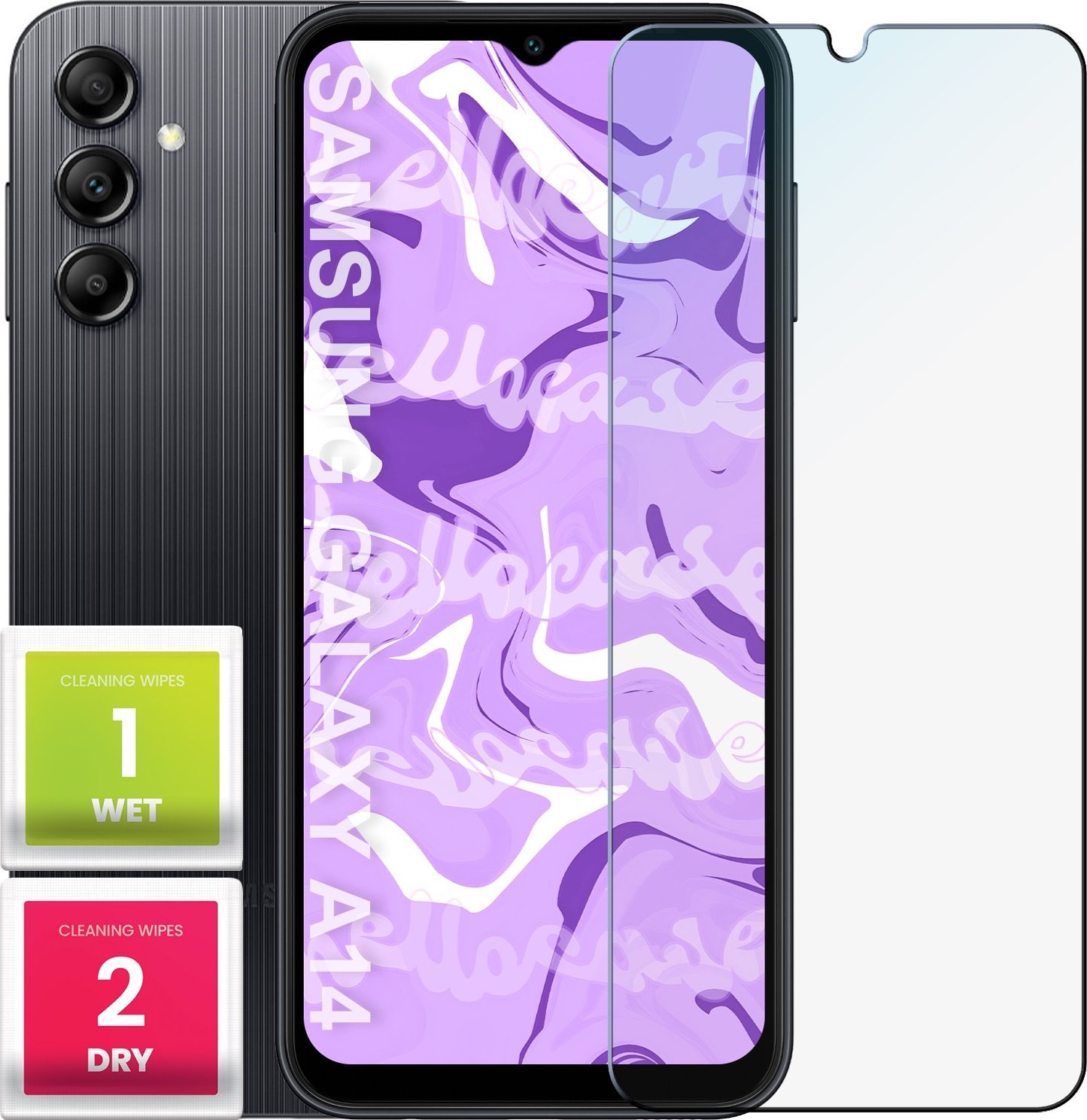 Hello Case Szkło Hartowane do Samsung Galaxy A14 / A14 5g (szybka 9H, płaskie 2.5D)
