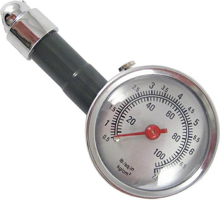 Carcommerce CIŚNIENIOMIERZ OKRAGŁY METALOWY