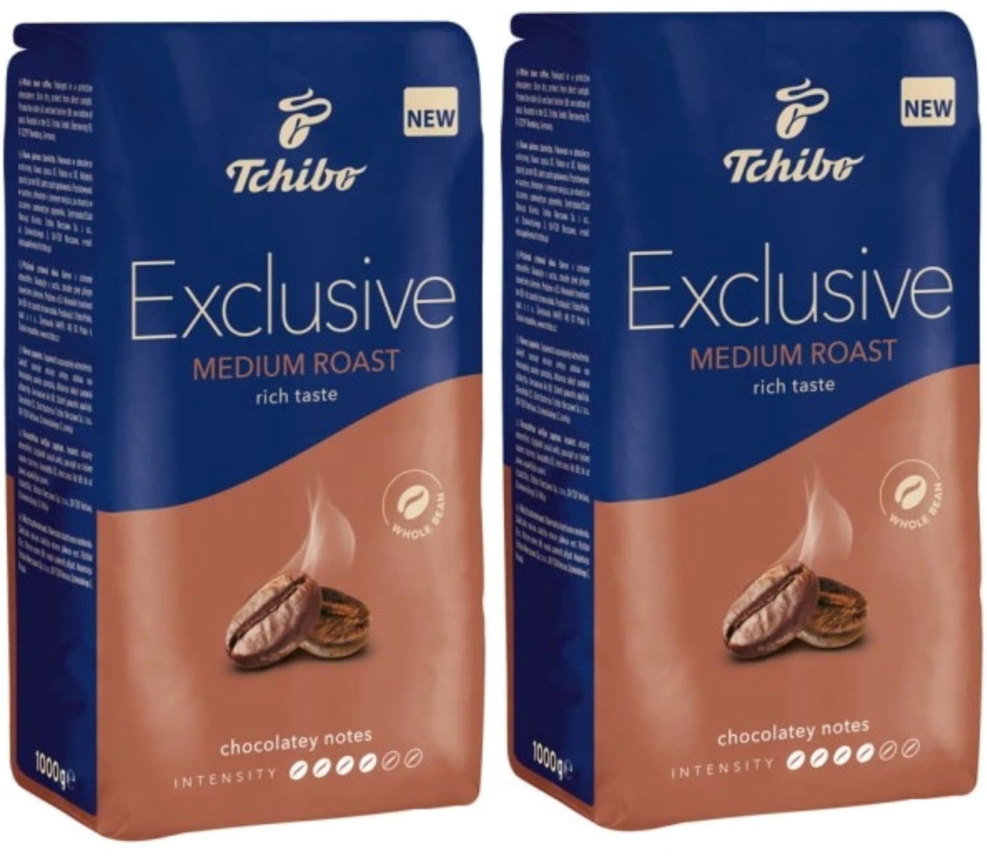 Kawa ziarnista Tchibo Zestaw Exclusive Medium Roast 1kg Kawa Ziarnista x2