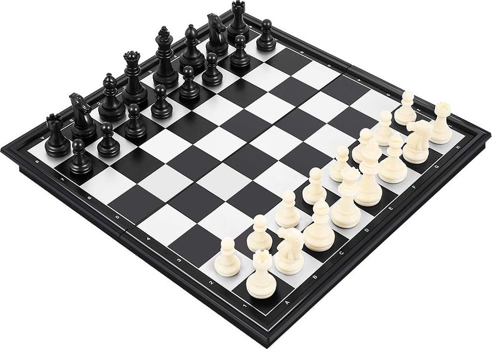 ER4 GRA W SZACHY I WARCABY MAGNETYCZNE PODRÓŻNE 2W1