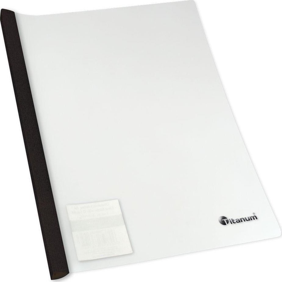 Obwoluta PP A4 50K czarna listwa (12szt)