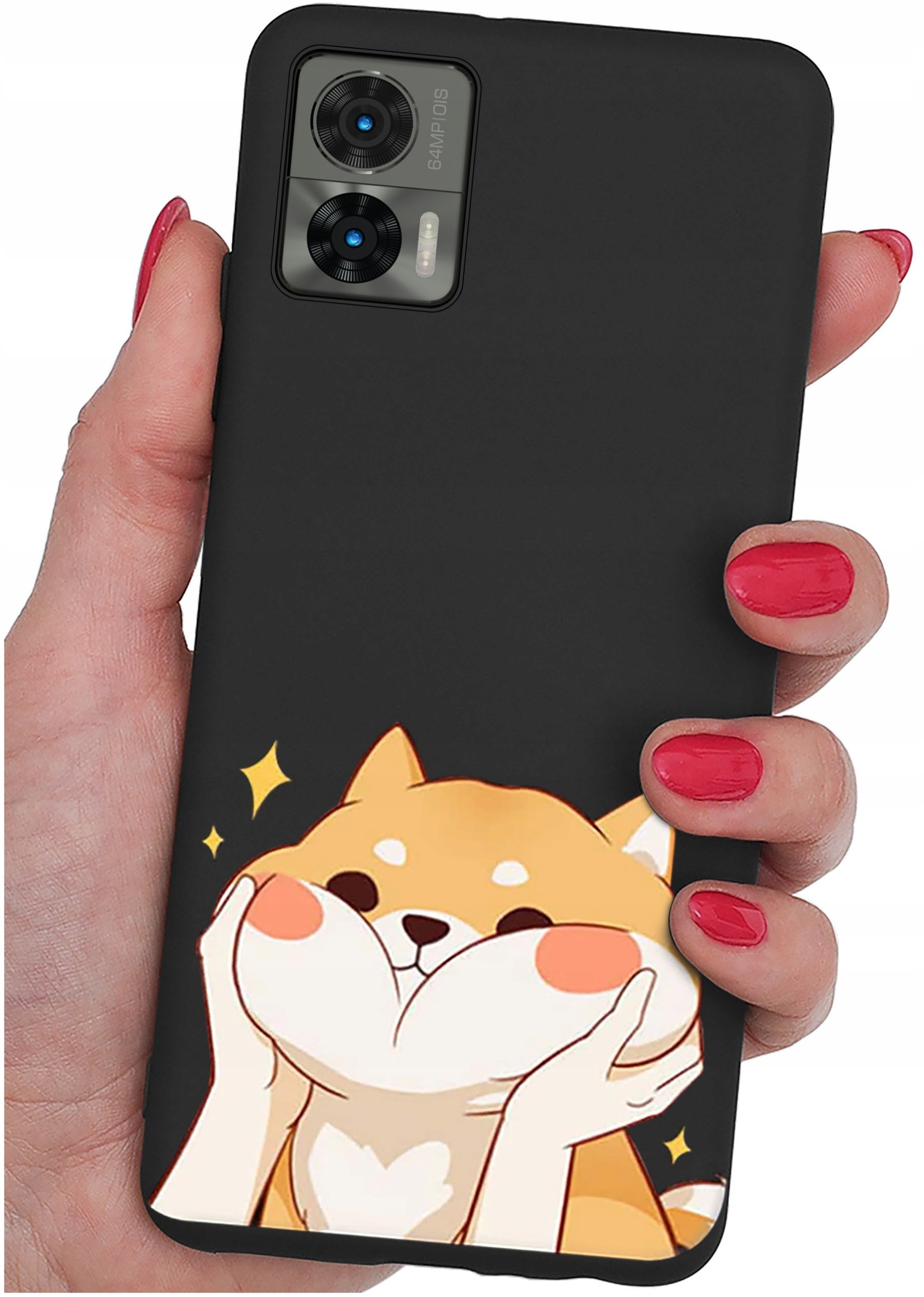 Etui do Motorola Moto Edge 30 Neo WZORY |SILIKONOWE MATT CASE + SZKŁO 9H