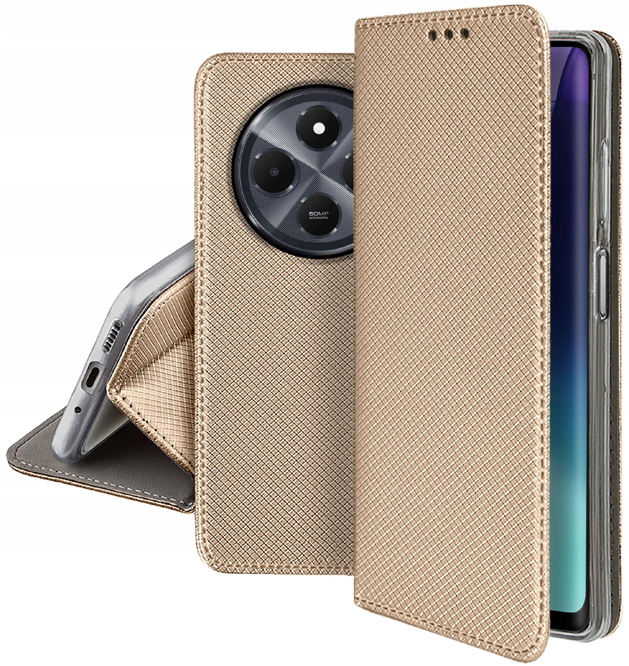 Etui do Xiaomi Redmi 14C SMART MAGNET CASE PORTFEL + SZKŁO OCHRONNE 9H