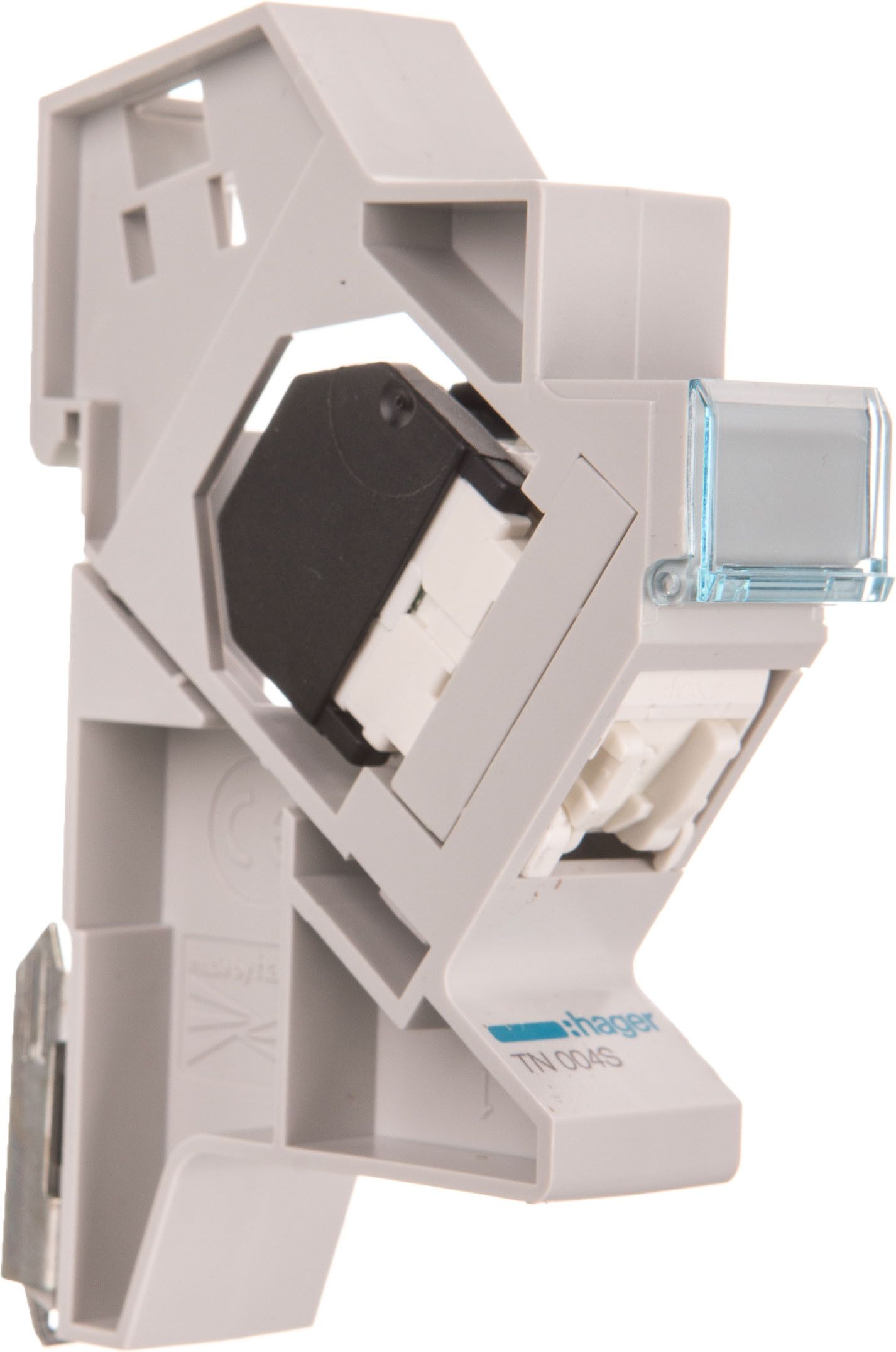 Hager Patch moduł kat.5e UTP 1xRJ45 montaż na szynie TS35 (TN004S)