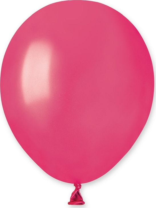 Gemar Balony metaliczne Ciemnoróżowe, AM50, 13 cm, 100 szt.