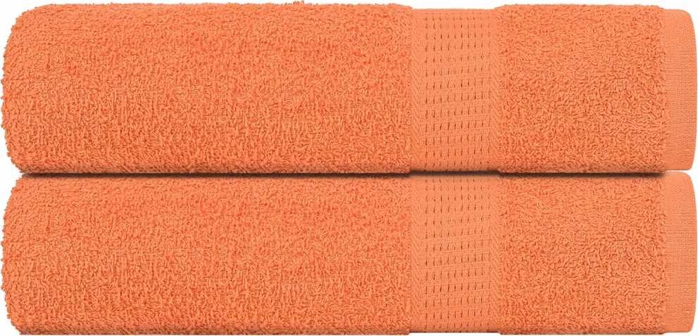 vidaXL vidaXL Ręczniki do rąk, 2 szt., pomarańczowe, 50x100 cm, bawełna 100%
