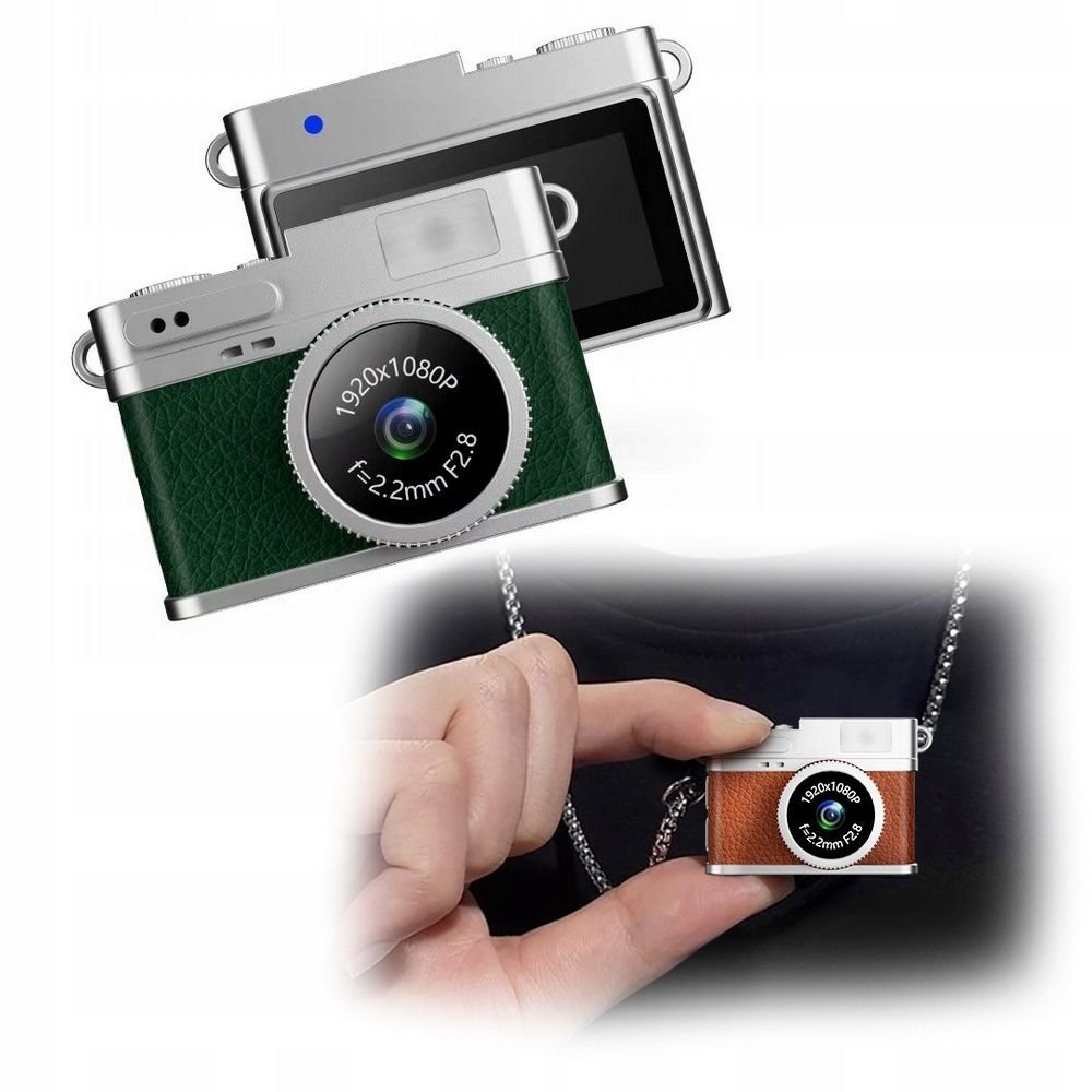 Aparat cyfrowy Xrec Mini Aparat Cyfrowy X4 2mp 1080p Lcd 0,96 Wisiorek Breloczek Zawieszka/ X4 Zielony