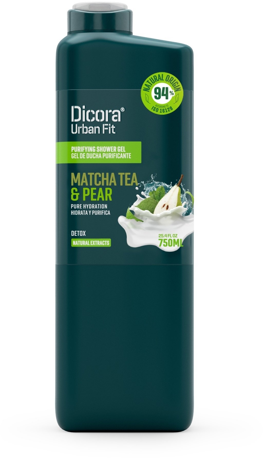 Dicora Urban Fit Żel pod prysznic Detoksykujący z herbatą matcha i gruszką (750 ml)