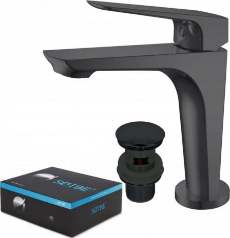 Bateria umywalkowa Sotbe Toga stojąca czarny (TOG-B-SSS-11693888)