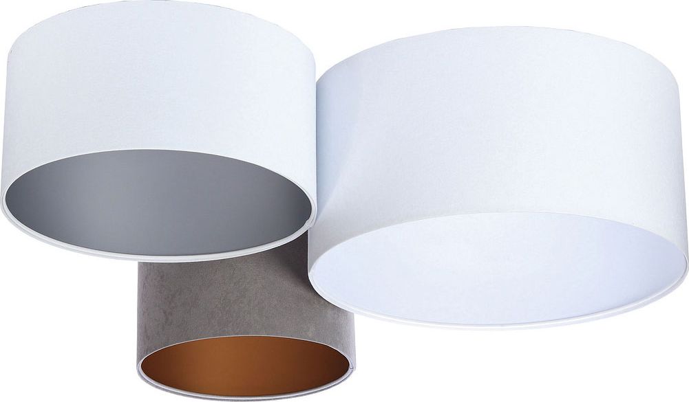 Lampa sufitowa Lumes Nowoczesny potrójny plafon welurowy - EXX48-Oseva
