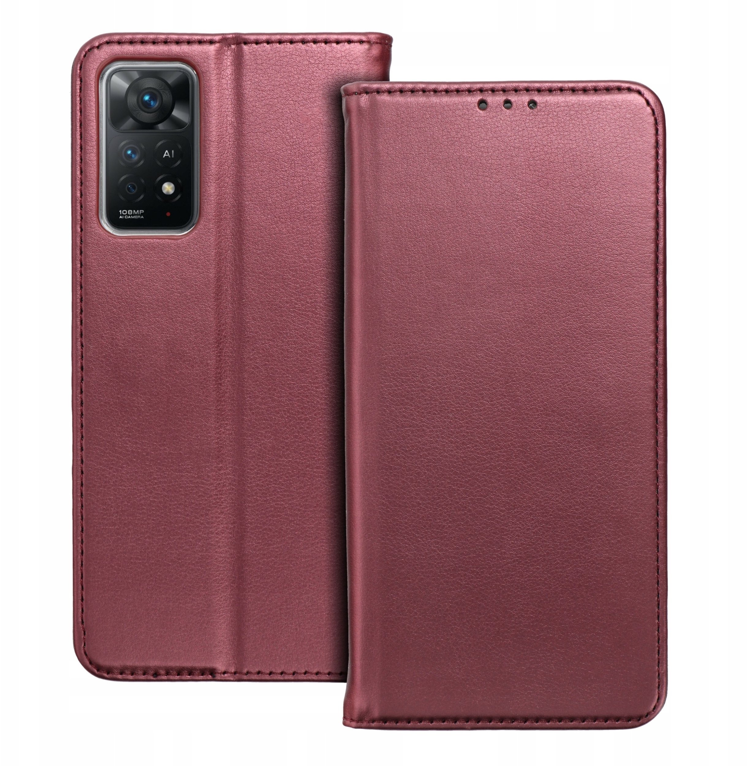 Kabura SMART MAGNETO do OPPO A5 4G / A5 5G burgundowy