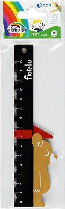 Fiorello Linijka drewniana 15cm miś miarka FIORELLO