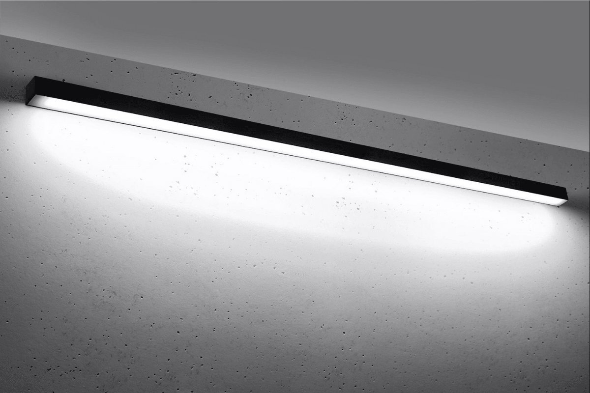 Kinkiet Thoro Lampa natynkowa Pinne TH.238 Thoro LED 50W 4000K listwa ścienna czarna