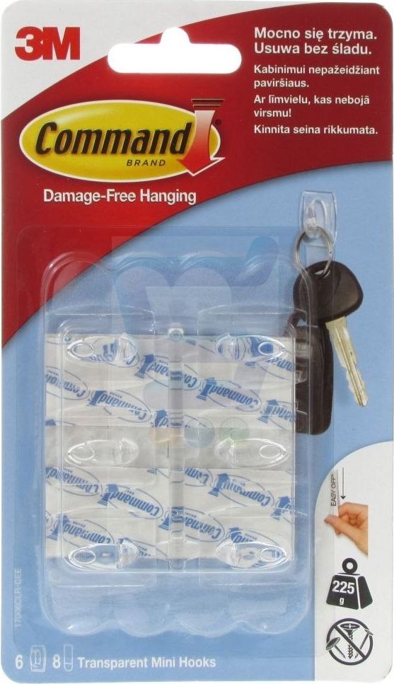 3M Haczyki 6 szt plastikowe 17006 3M Command