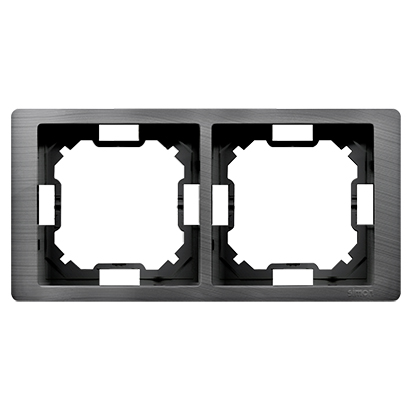 Kontakt-Simon Ramka 2-krotna Basic Neos tytan hydrografika (BMRC2/052)