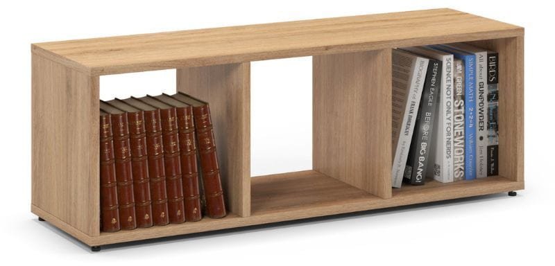 Mały regał komorowy, ETAP, 100x30x35 cm, dąb, mat | TYLETEGOTU