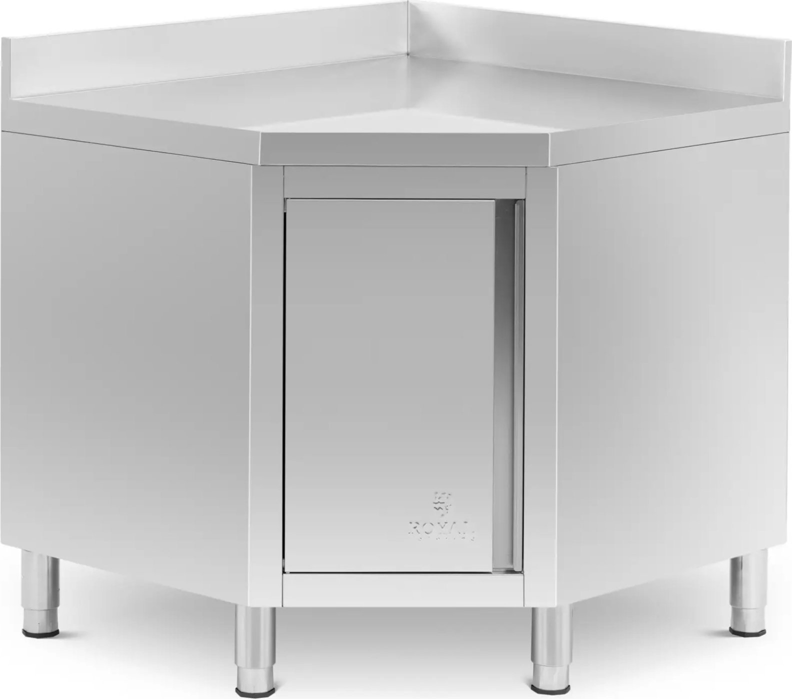 Szafa narożna gastronomiczna z rantem STAL 90 x 90 cm Szafa narożna gastronomiczna z rantem STAL 90 x 90 cm