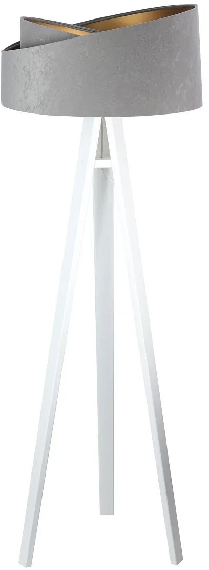 Lampa stojąca GEMSTONE szara/złota/biała BPS KONCEPT