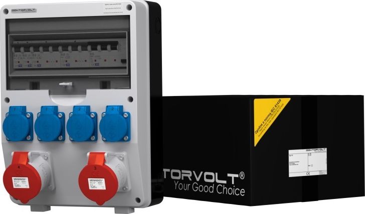 Doktorvolt Rozdzielnica budowlana TD-S/FI 2x32A 4x230V gniazda Mennekes Doktorvolt 9344