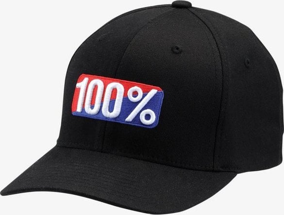 100% Czapka z daszkiem 100% CLASSIC X-Fit flexfit hat black roz. L/XL (NEW)