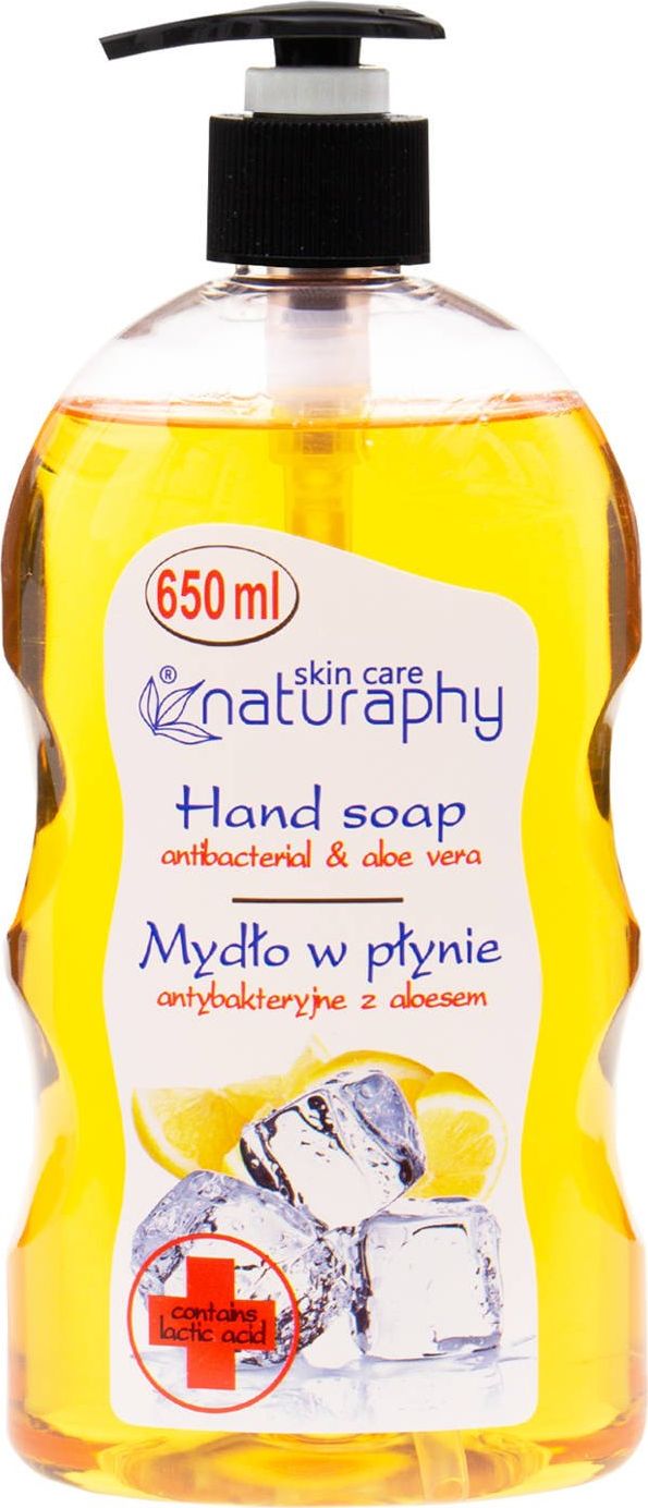 BluxCosmetics Mydło w płynie antybakteryjne cytrynowe z aloesem 650 ml