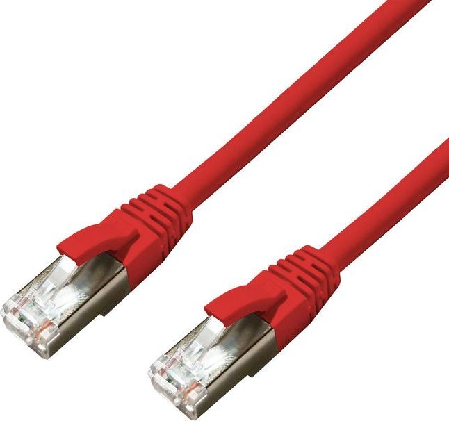 MicroConnect CAT6A S/FTP 0.5m Red LSZH