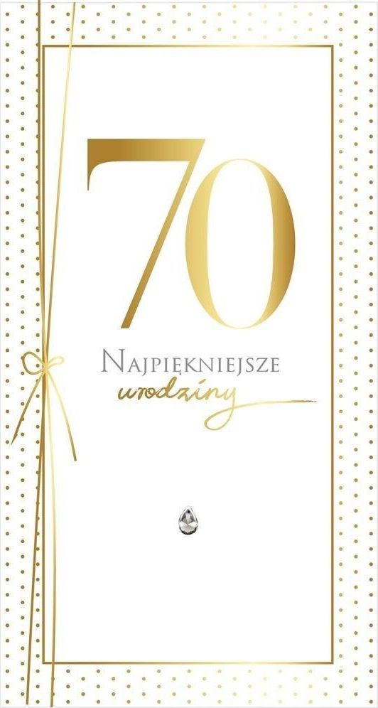 KUKARTKA Karnet PM-196 Urodziny 70