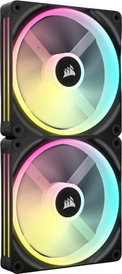 Wentylator Corsair iCUE LINK QX140 RGB Czarny 2-pack (CO-9051004-WW)