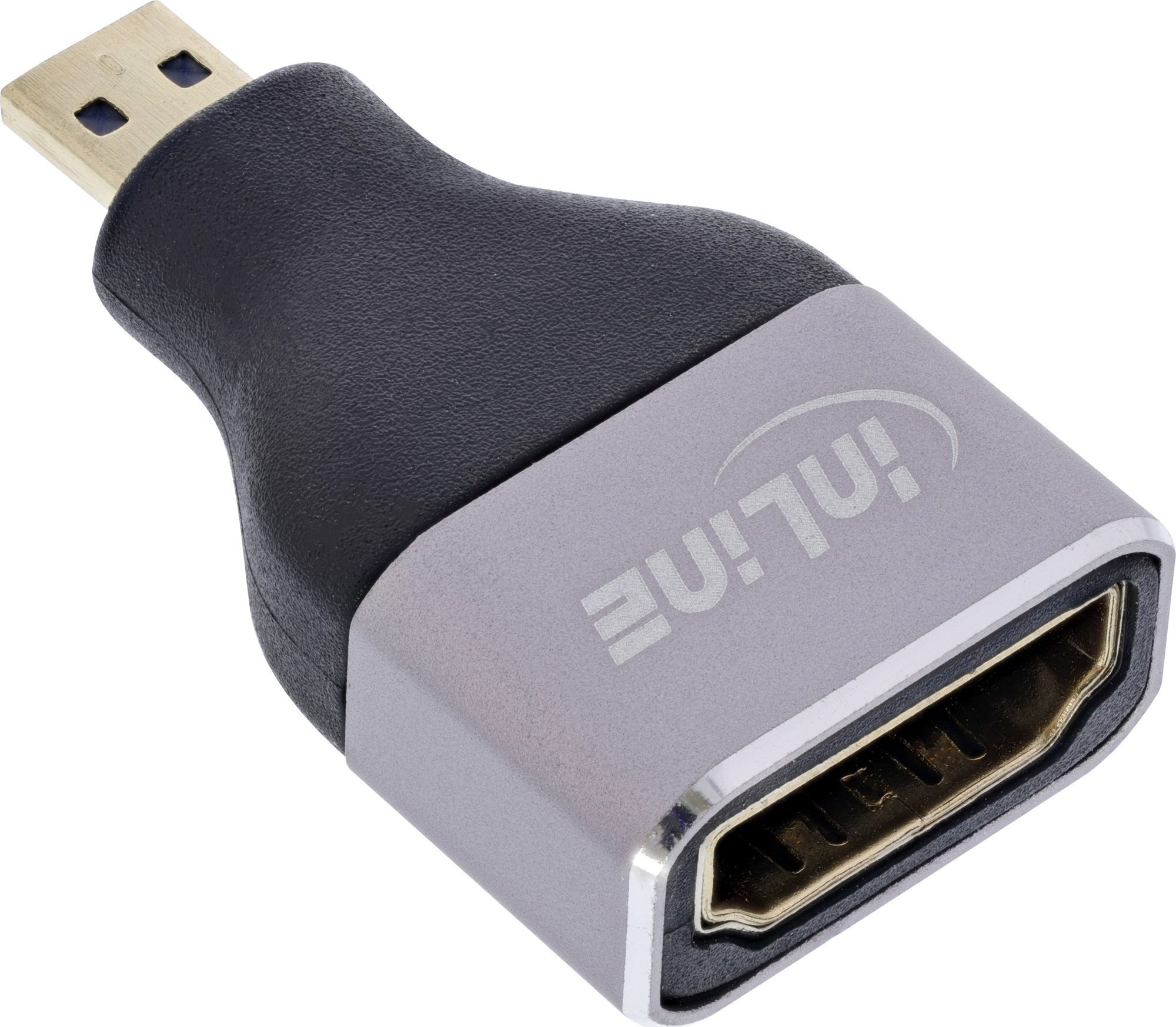InLine® HDMI Adapter, HDMI A Buchse / Micro HDMI D Stecker, 8K UHD