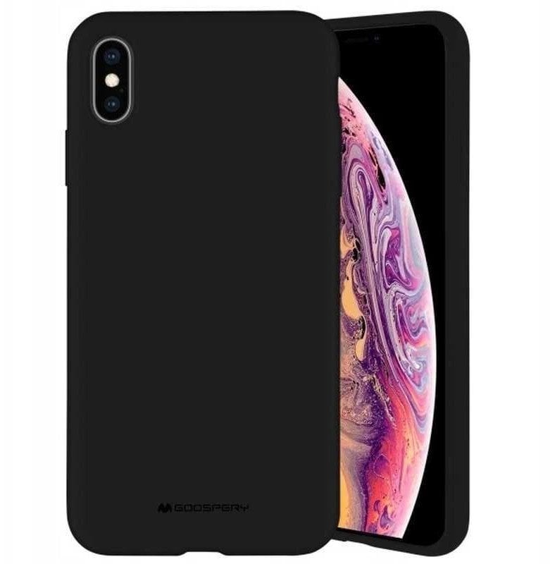 Mercury Silicone Case Samsung A06 4G / 5G, BLACK / CZARNY
