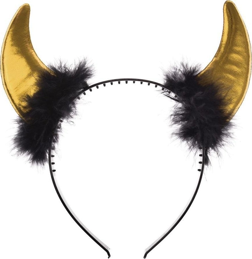 Metalizowane rogi diabła złote